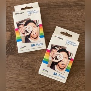 Polaroid Premium Zink Paper 2x3, 2 packs of 50 (100 sheets total)